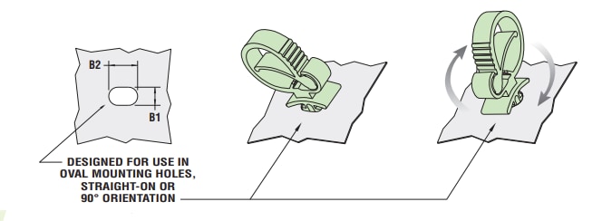 Heyco SBC Bi-Directional Clips
